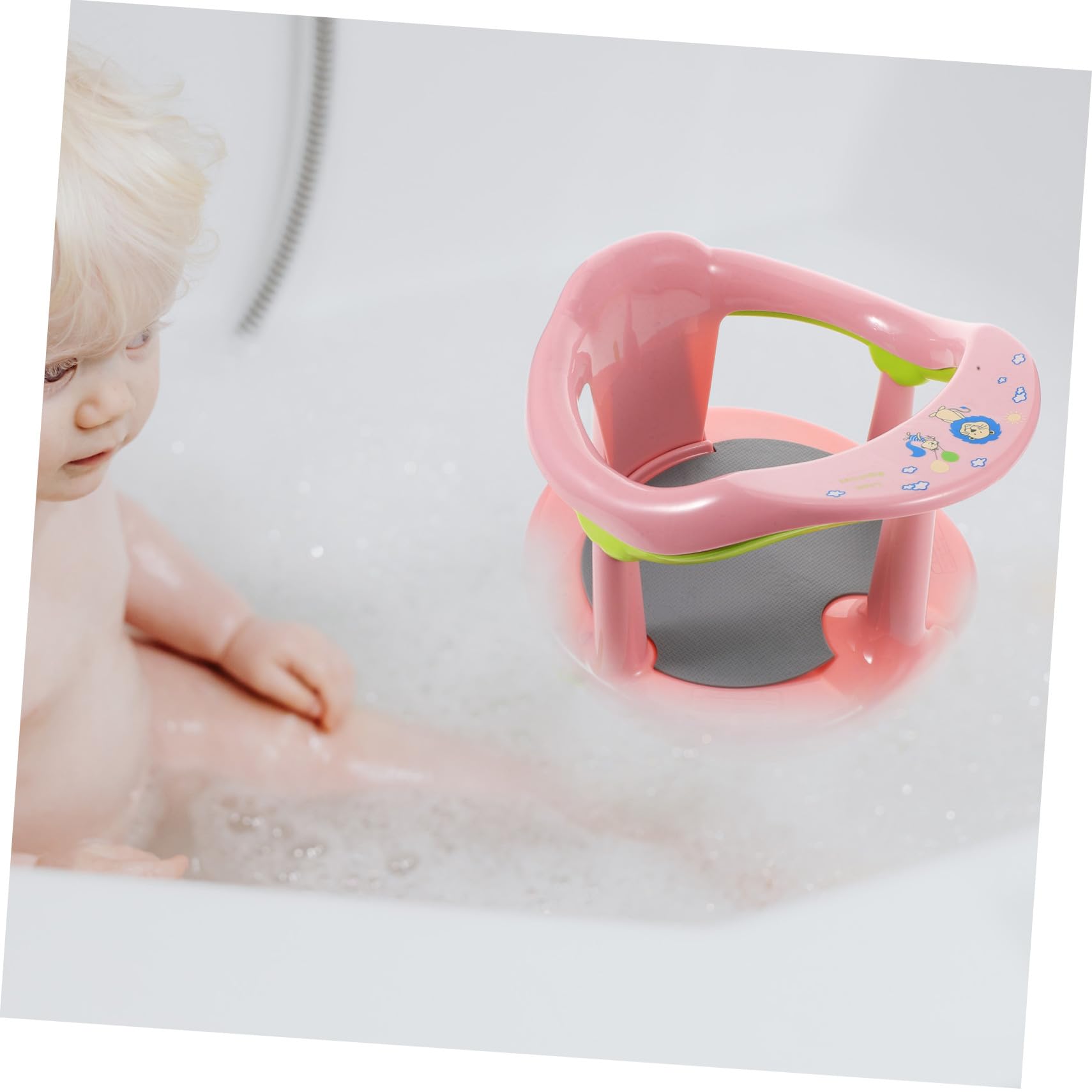 NOLITOY Asiento de Baño para Recién Nacidos Superficie Antideslizante y Diseño Versátil en Material Pp y Tpr para Baño Seguro y Cómodo de Bebés