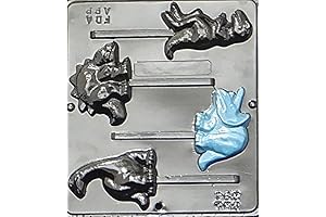 Dinosaur Assortment Lollipop Chocolate Candy Mold 291
