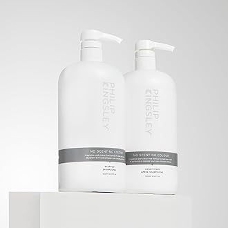 Philip Kingsley | No Scent No Colour Shampoo | For Sensitive and Delicate Scalps | Sulfate-Free and Fragrance-Free | 1000ml