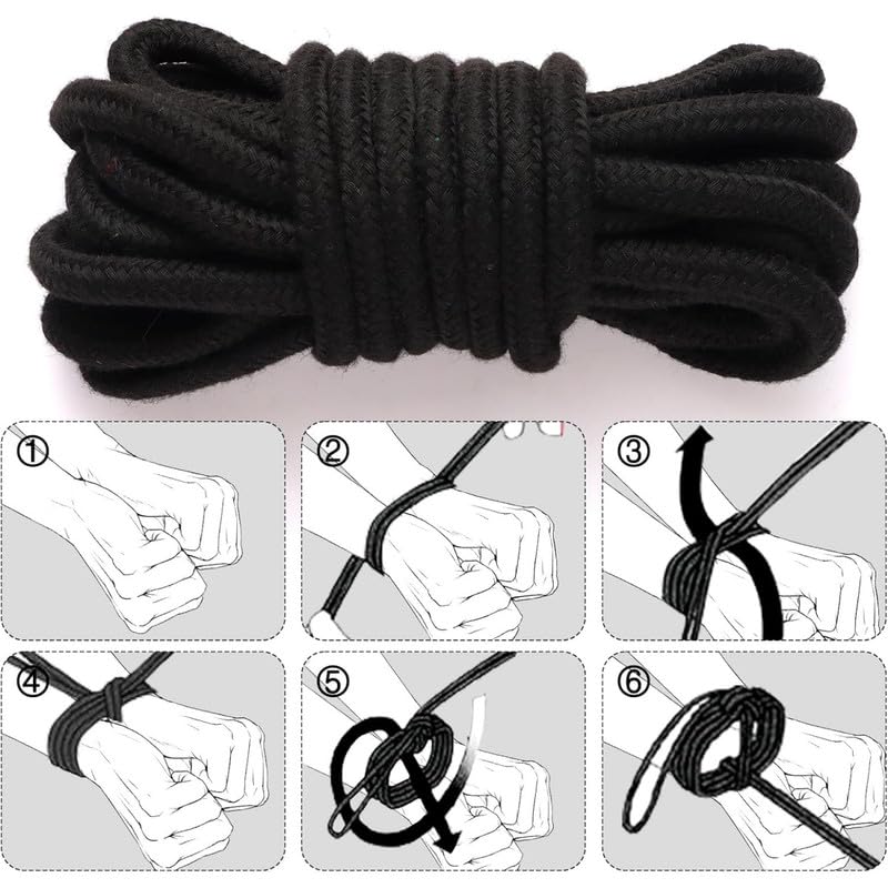 28 PCS Nylon Partner Couples Fitness Set, Accessorio di Esercizio di Tonificazione Muscolare Regolabile (Nero)