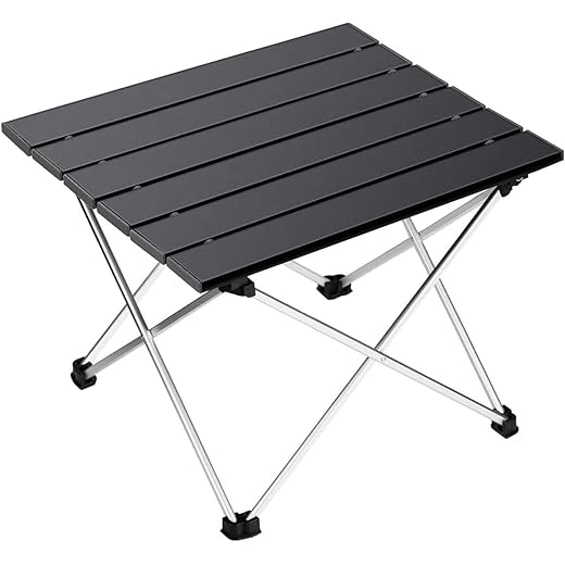 Multipurpose Folding Utility Table - Black