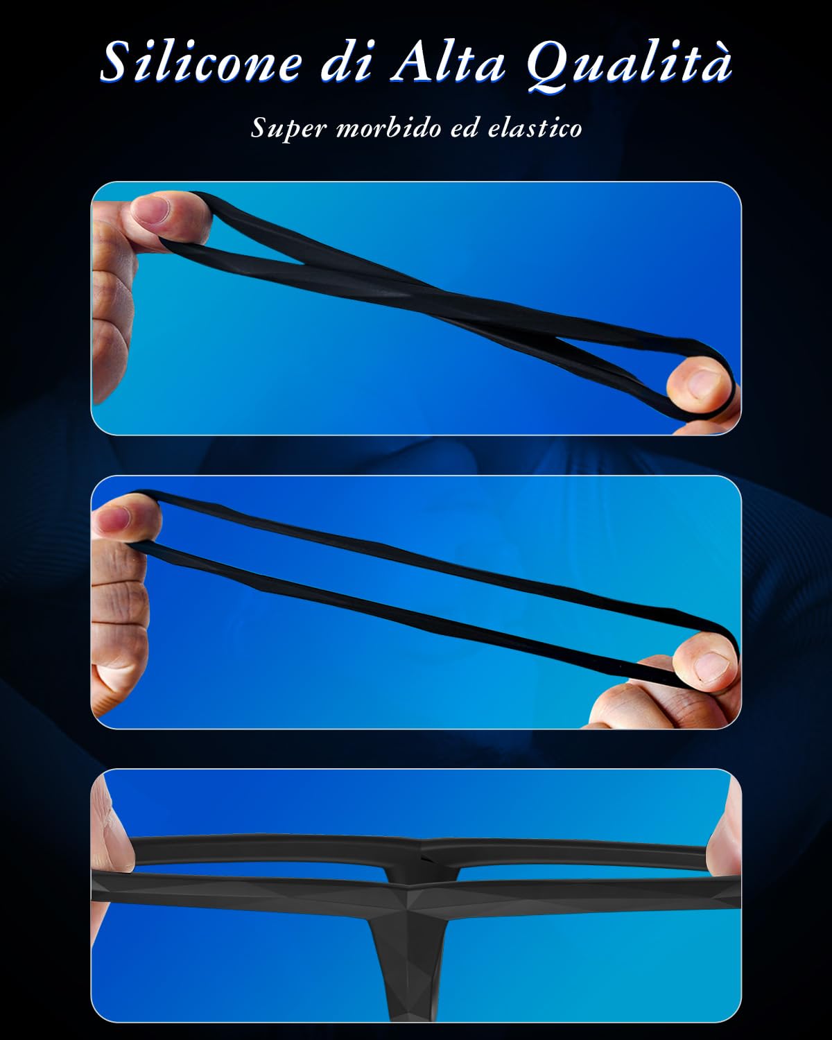Anelli del Pene Sex Toys di 8 Dimensioni Anelli Pene, Anello del Pene in Silicone, Cockring Anelli del Cazzo, Anello del Cazzo Regolabile, Giocattoli per Adulti per Uomini