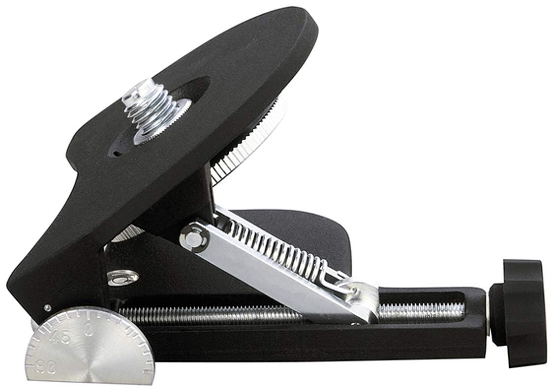 STANLEY 1-77-168 Adaptateur De Pente - Pour Matérialiser Les Plans Inclinés - Embase Tout Métal Avec Bulle Intégrée - Graduation Des Angles De 0 À 90° - Adaptable Sur Trépieds