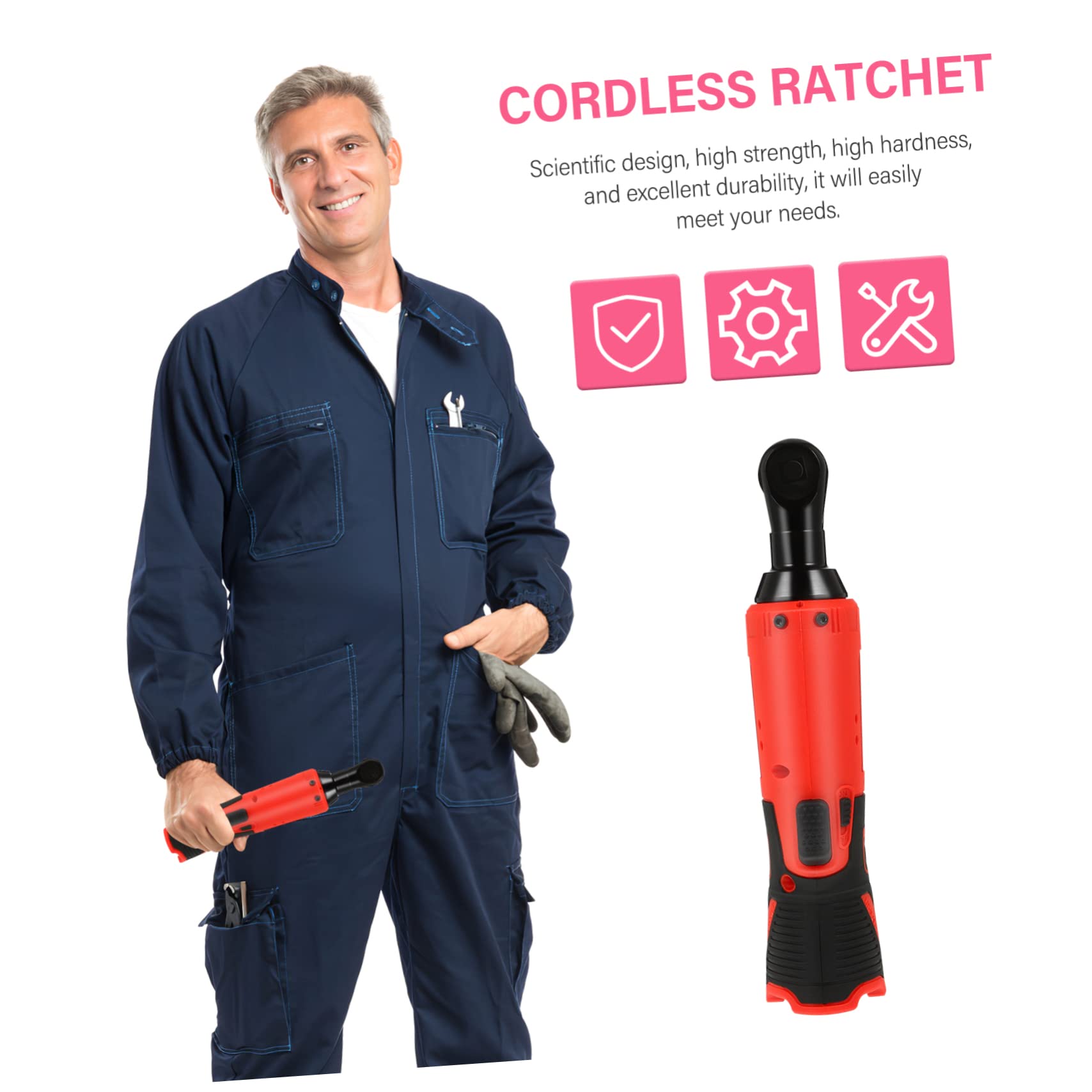 Chiave Cricchetto Elettrica 12v 3/8 Pollici per Riparazione Auto | 0-250 Giri/min, 40 Foot-pound di Coppia, per Uso Meccanico in Officina