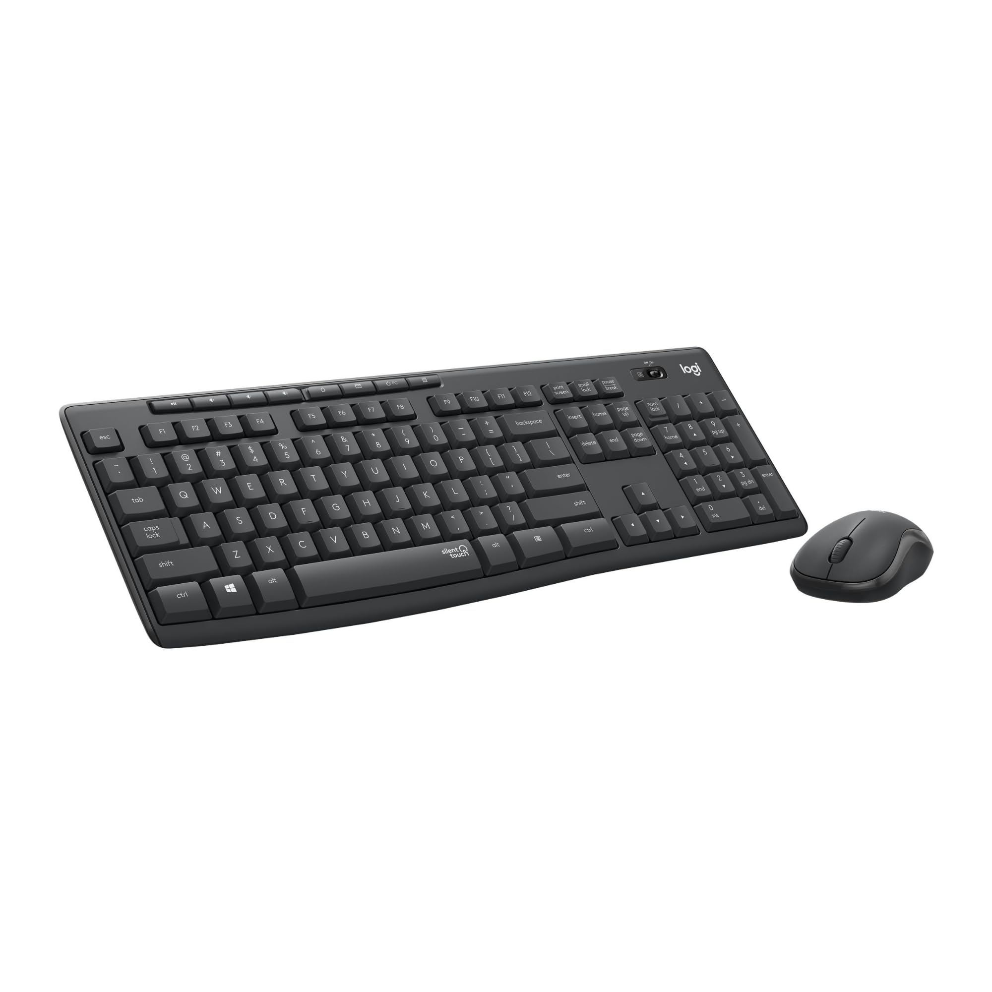 Logitech MK295 Kit Mouse e Tastiera Wireless | Layout ‎Portoghese QWERTY - Bianco