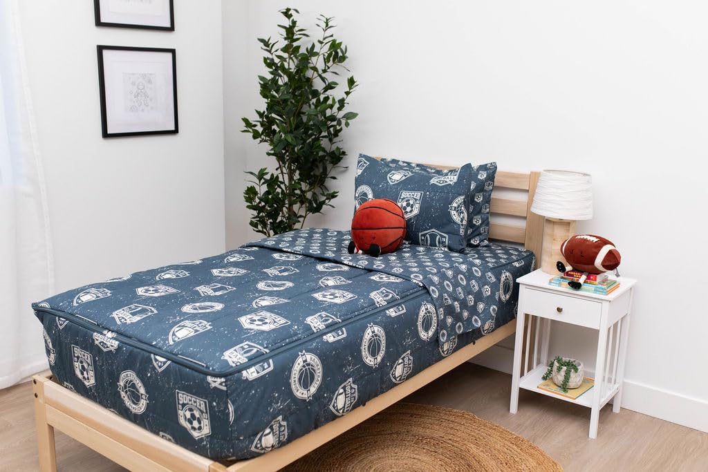 Feelyou Set Biancheria Da Letto 7 Pezzi Per Bambini, Motivo Gamepad, In Microfibra, Per Letto Singolo Matrimoniale