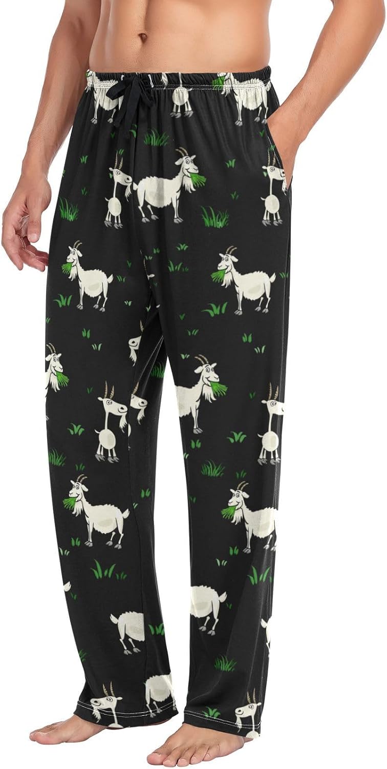 JUDIAN English Bulldog Men's Pajama Bottoms Soft Sleep Pant with Pockets Sleep Pj Lounge Pants for Men - Image 5