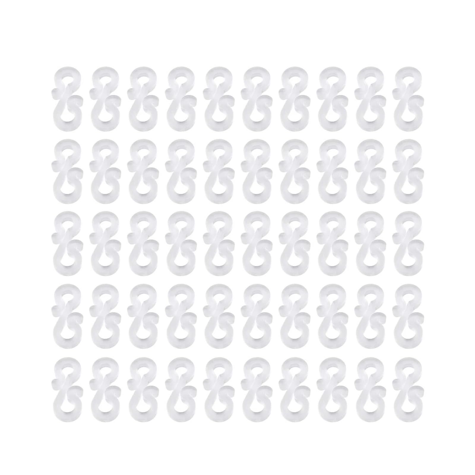 BAYNOPURIN Outdoor Light Hook 10-100Pcs Christmas Light Clips Gutter Hanger Hooks S for Hanging Outdoor String Lights Rope Xmas Tree Decoration(50Pcs)
