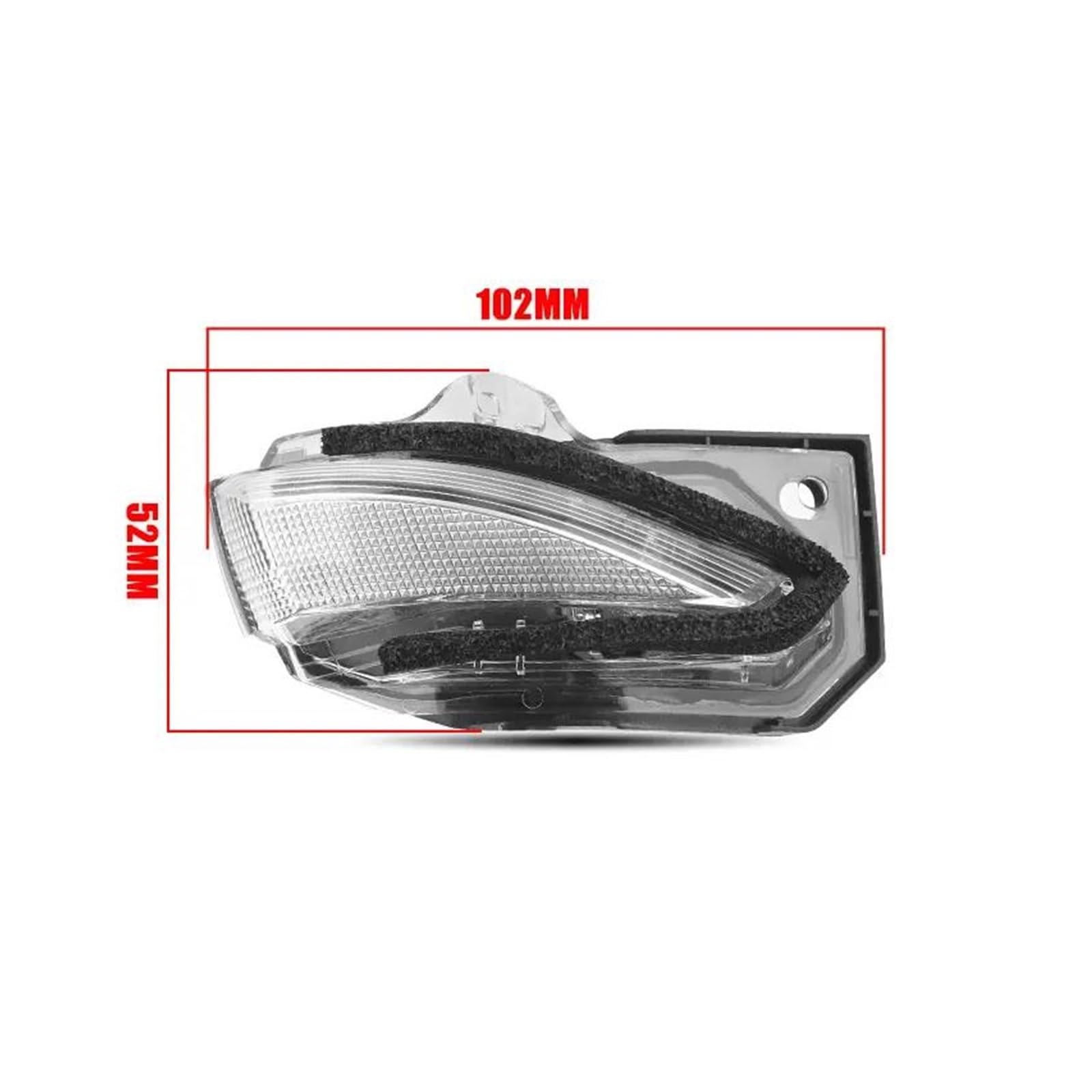 Generico Frecce Laterali Sinistra Destra Specchietto retrovisore Indicatore direzione Per Toyota Per Corolla 2019-2022 laterale LED Lampeggiante Indicatore Direzion(Sinistra)