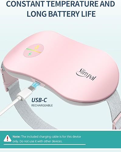 Miniatura 6 de Slimpal Almohadilla térmica menstrual para calambres, almohadilla térmica inalámbrica portátil para aliviar el dolor de período, cinturón de calor