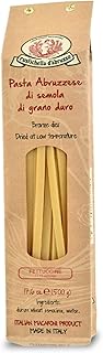 Rustichella d'Abruzzo Fettuccine - 500g Egg-Free Wide Ribbon Pasta - Perfect for Sauces - Cooks in 11-13 Minutes - Traditional Italian Recipe