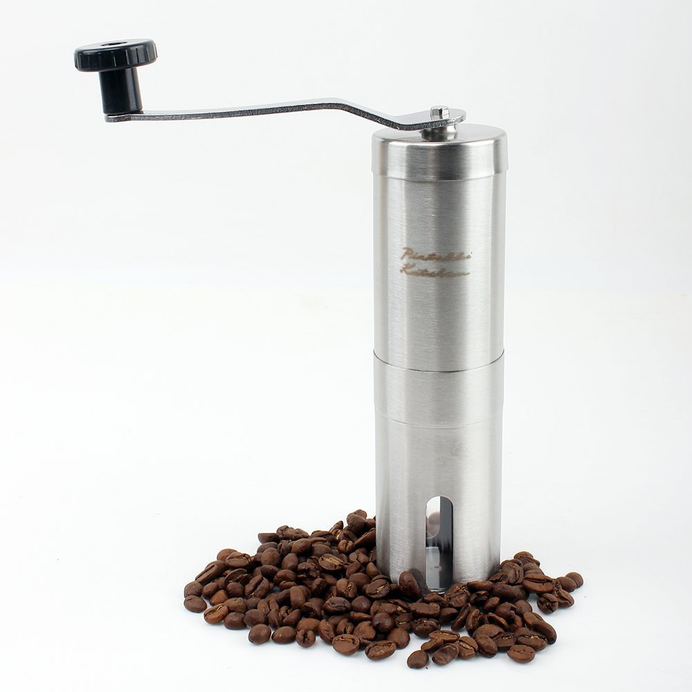 Stainless Steel Ceramic Burr Handheld Coffee Grinder
