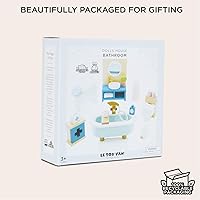 Vista 8 de Le Toy Van Dollhouse - Muebles para muñecas y Accesorios, Baño Sugar Plum