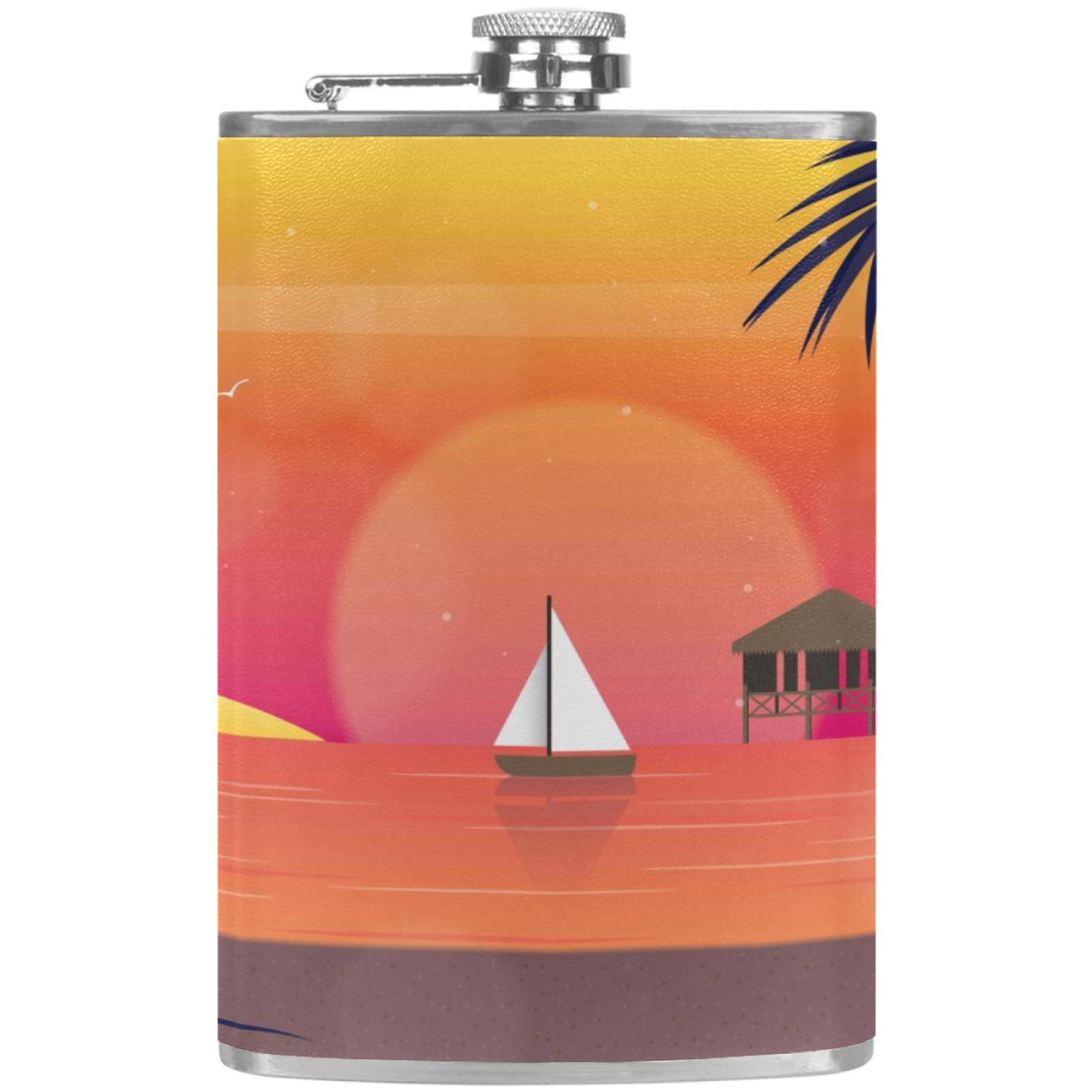 Flasque à whisky cadeau idéal pour buveurs avec entonnoir de camping