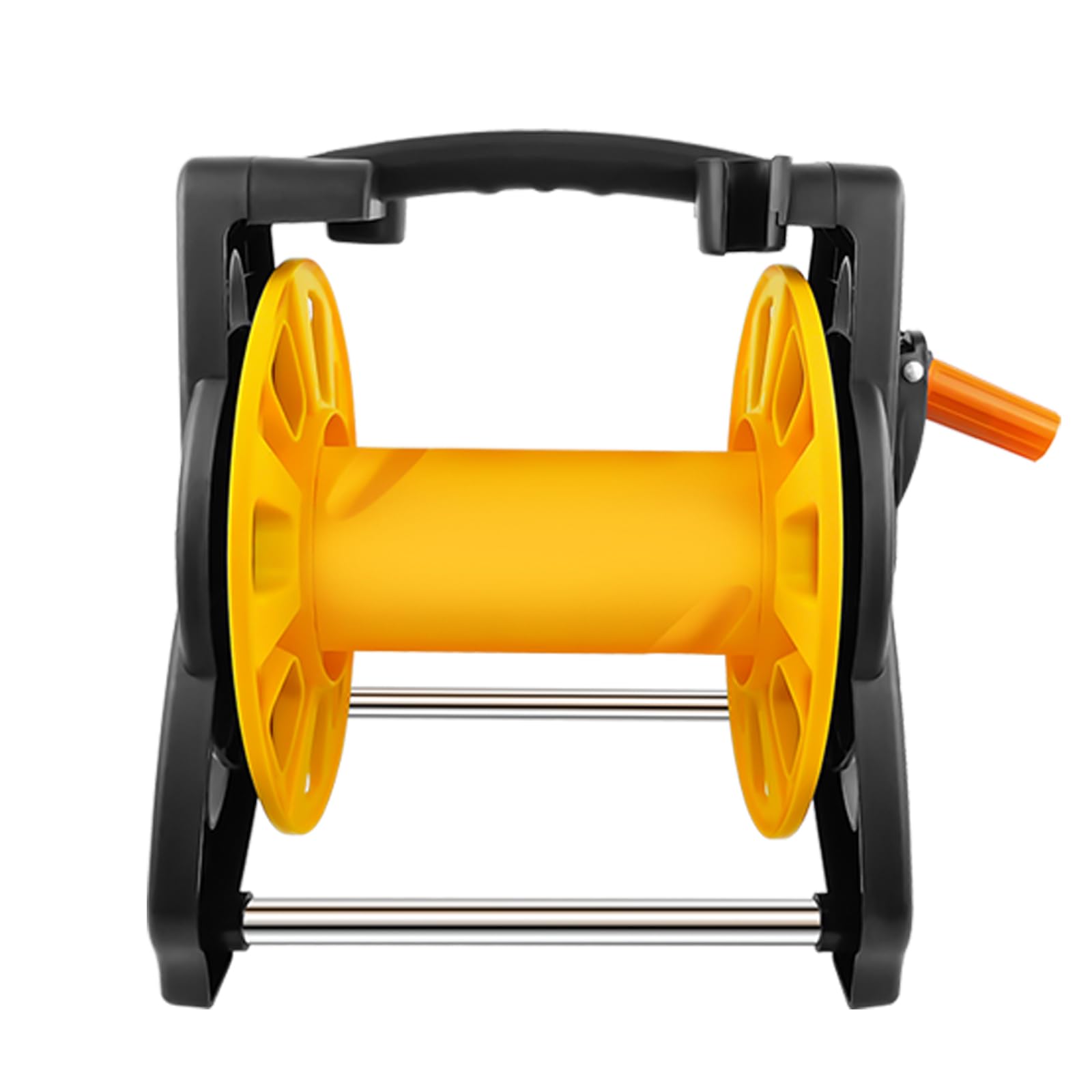 Hose Reels without Hose, Heavy Duty Hose Reel Cart Lightweight Portable Hose Pipe Reel Prevents Twisting Free-standing or Wall-mounted Mobile Hose Reels for Home Patio Deck Yard Garden Driveway Stable
