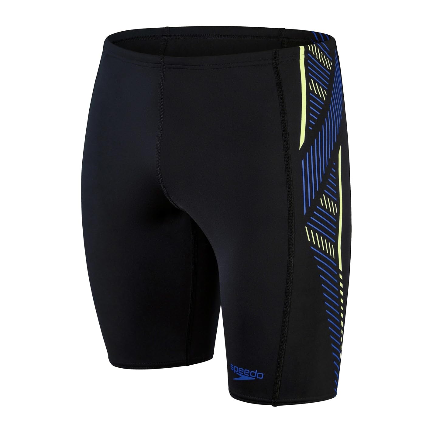 Speedo Men's Tech Panel Jam Swim Shorts - Black/Blue - 26