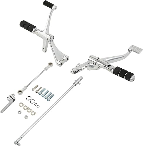 Miniatura 143 de TCT-MOTORPARTS Juego completo de clavijas de pie para Harley Sportster XL883 XL1200 1991-2003 negro 2002 2001 2000 1999 1998