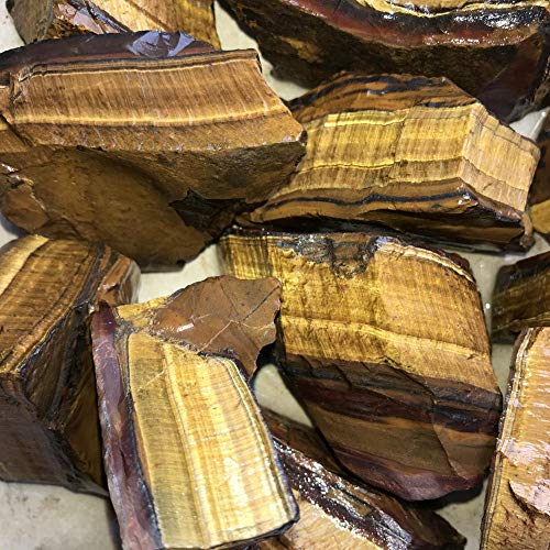 Cristal de ojo de tigre natural en bruto 100g para coleccionistas de minerales 3