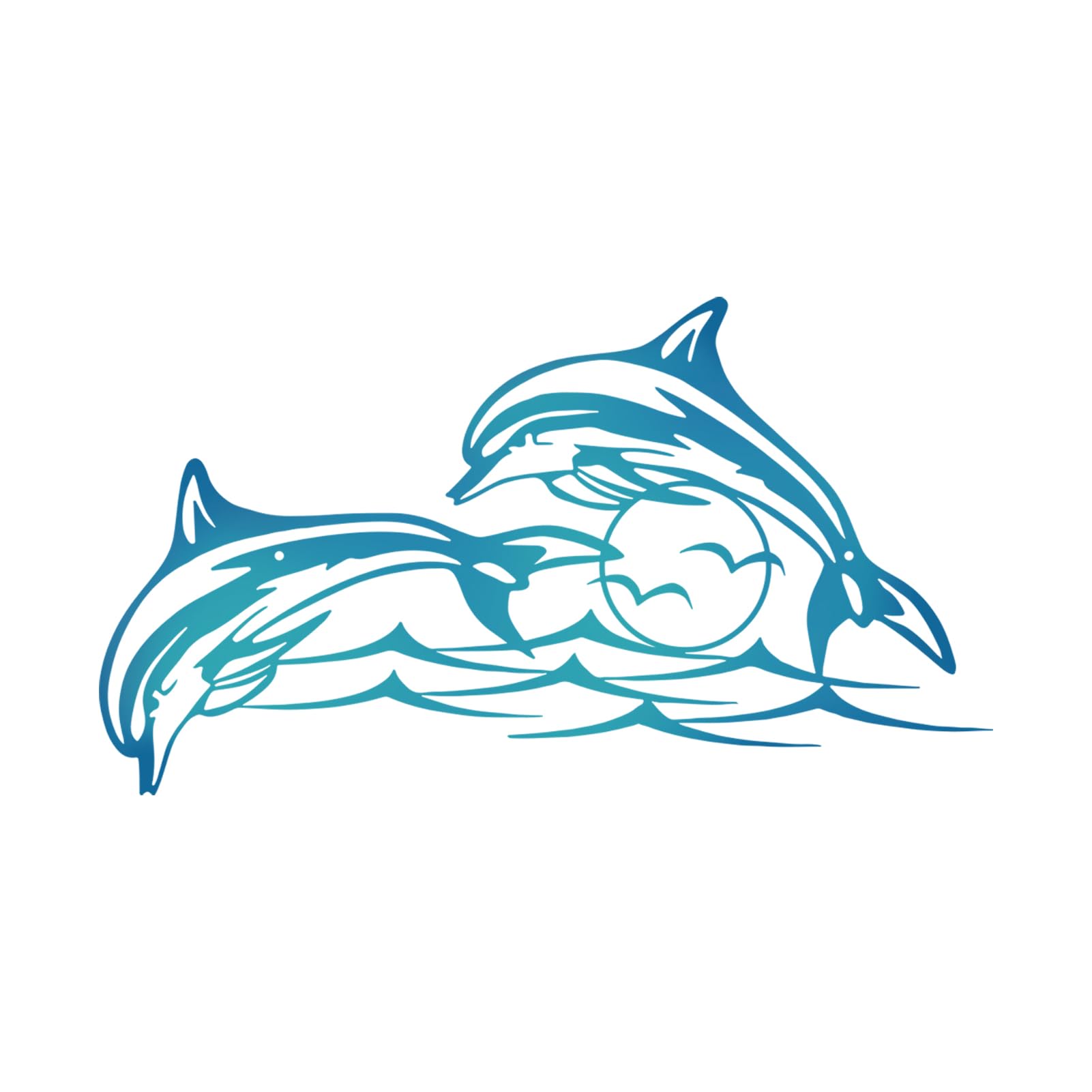 Dolphin Metal Wall Decor – Nautical Wall Sculpture for Bathroom and Home