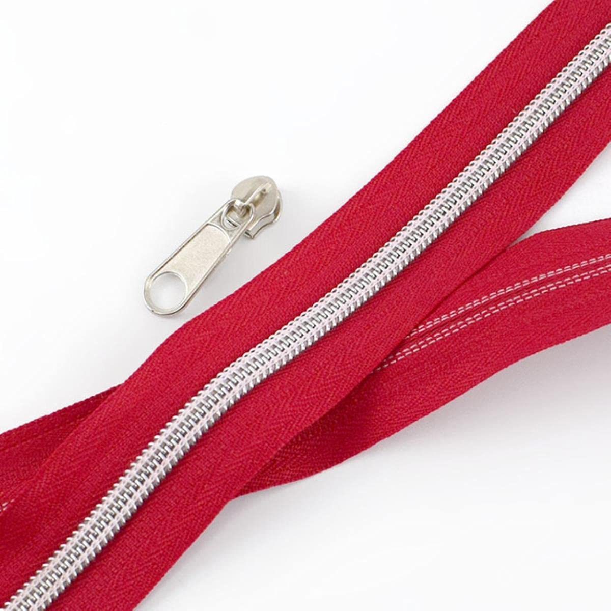 XXHNBF Zipper for Bags, Ziper Puller,Zip Fixer, Sliders Zipper,Sewing Zips,Ended Fasteners,5/10Meters 5# Open-end Coil Nylon Zippers for Luggage Clothing Bags Tent(D)
