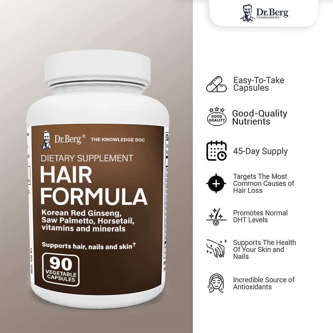 Buy Dr. Berg’s All in One Hair Growth Vitamins for Men & Women