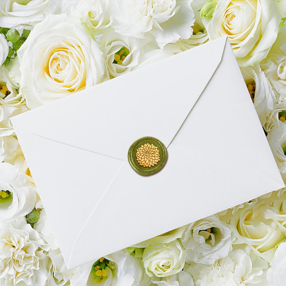 DELORIGIN Dahlia Wax Seal Stamp - Image 3