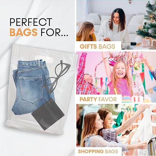 Miniatura 4 de Bolsas de mercancía, asas troqueladas, resistentes, duraderas y resistentes a desgarros, perfectas para tiendas minoristas, boutiques o cualquier