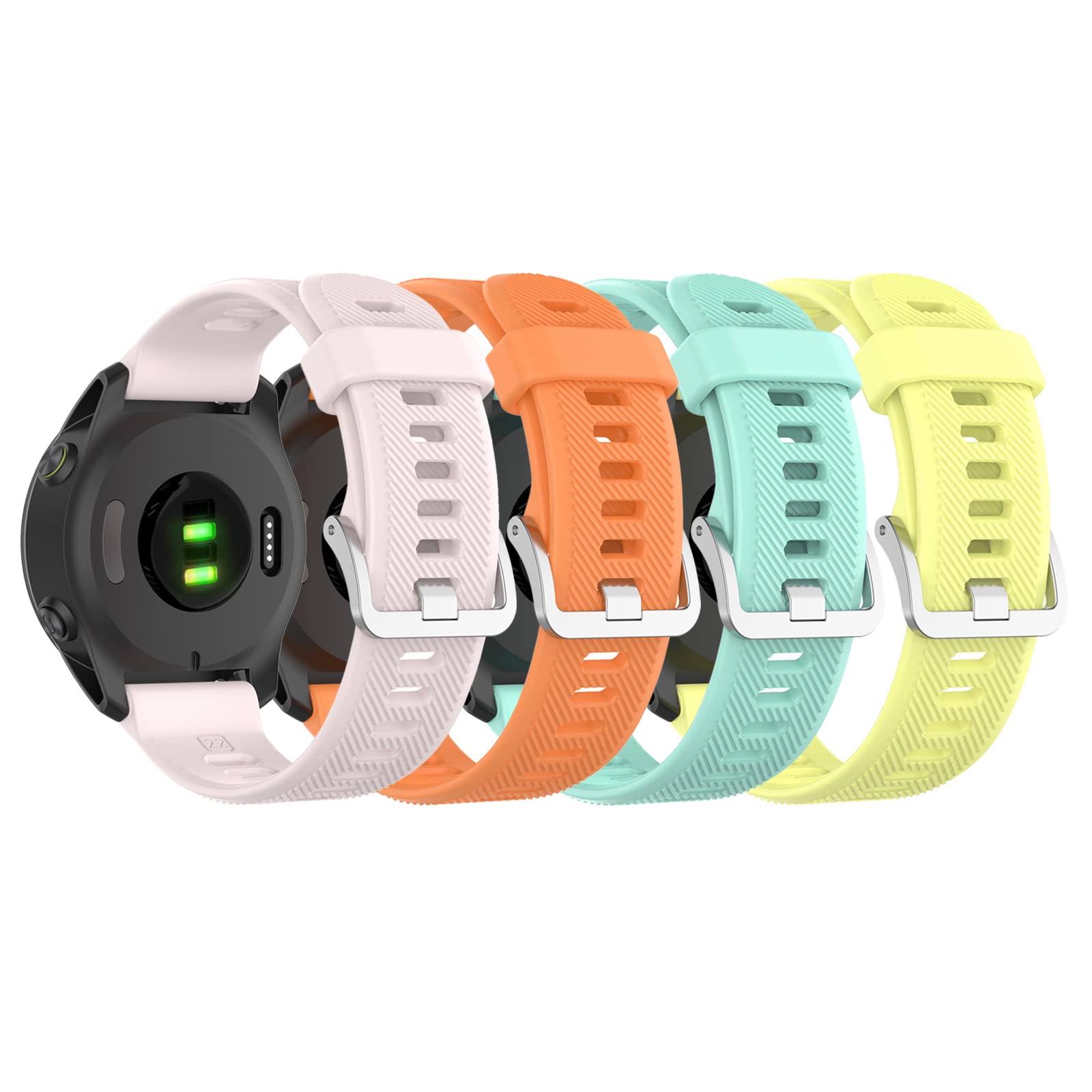 Watch Bands Compatible for Garmin forerunner 955/Forerunner 955 Solar Band Quick Release Wristband Strap Replacement Bracelet for Garmin Forerunner 955/955 Solar/Forerunner 745 Smartwatch (4 Colors A)-image-47