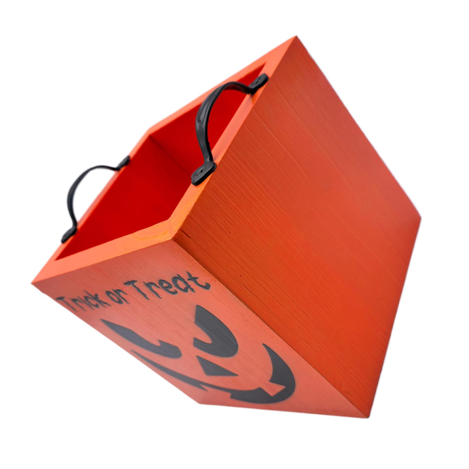 Didiseaon Vassoio Porta Caramelle di Halloween in Legno con Doppie Maniglie Contenitore Quadrato per Dolci e Snack Festivi Resistente e Decorativo per Feste e Raccolta Dolcetti