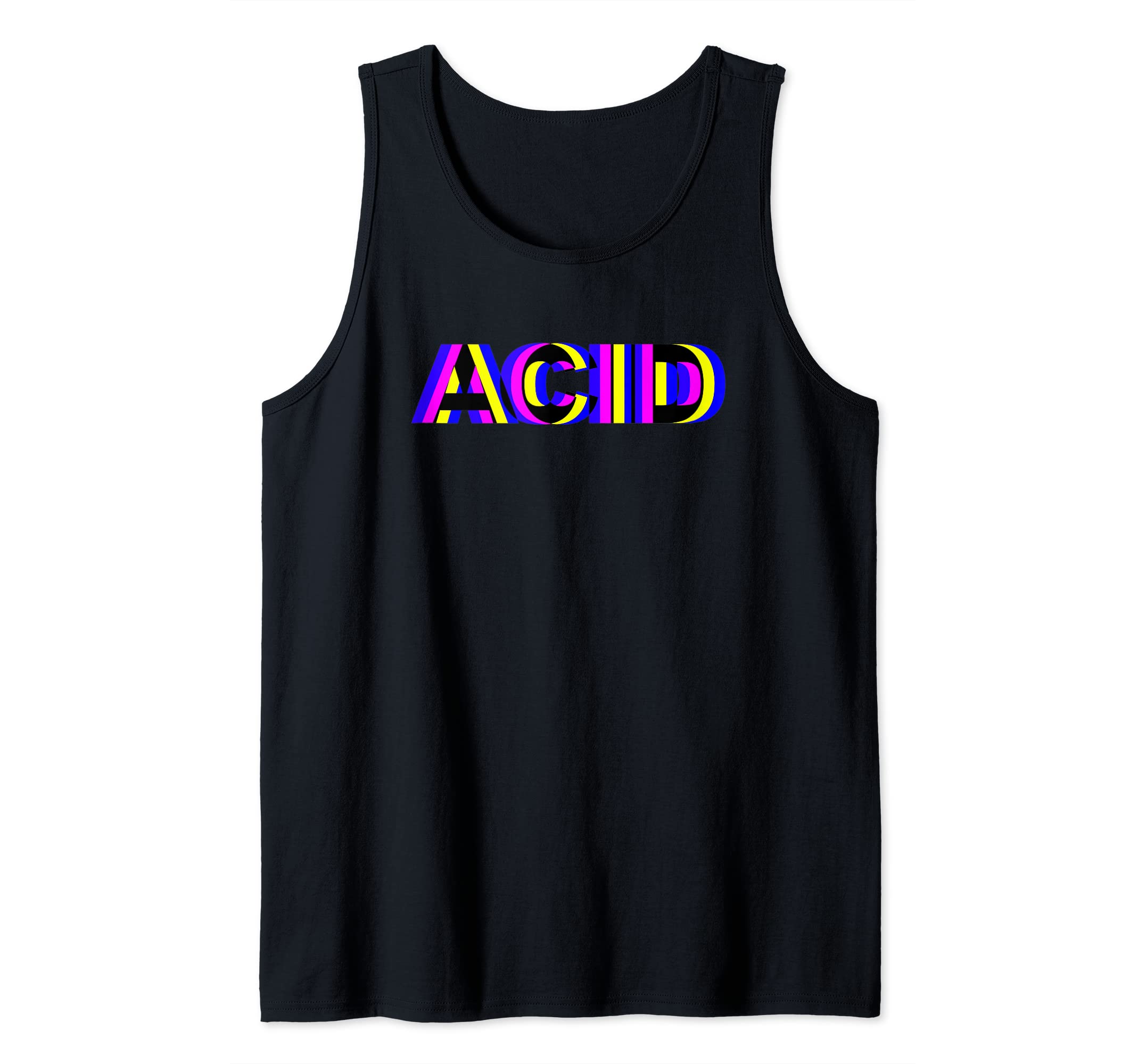 Acid Techno Raver DJ Rave Party EDM Festival Tank Top