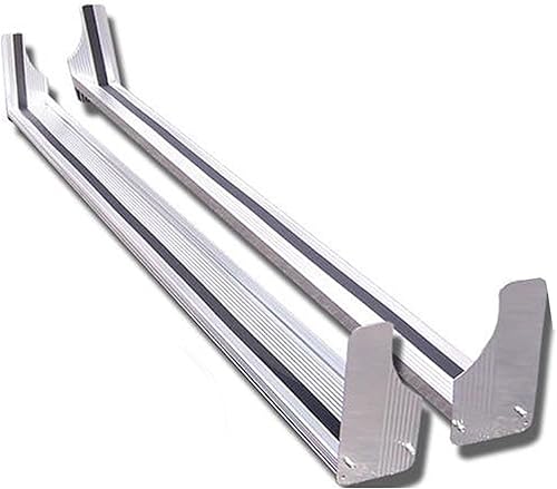 Black Horse - Estribos comerciales de aluminio compatibles con 97-14 Express/Savana 1500-2500-3500|92-15 Ford E/Econoline-RUN102SS