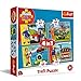 Trefl- Feuerwehrmann Als Retter, Fireman Sam von 35 bis 70 Teilen, 4 Sets, für Kinder ab 4 Jahren Puzzle, Colori, WPU-34311-01-040-01
