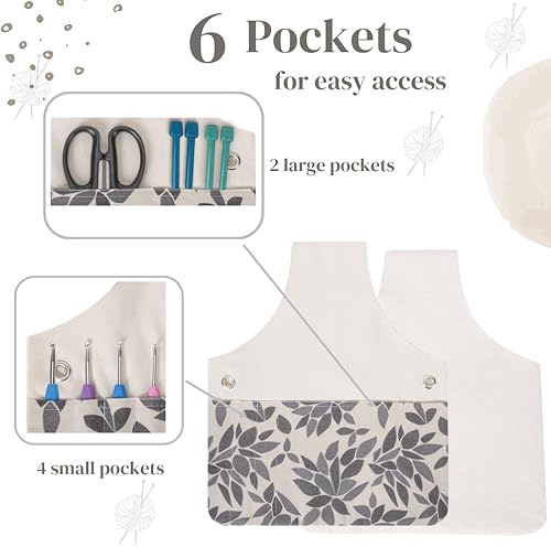 Miniatura 3 de Bolsa de tejer, bolsa de tejido ligera, organizador de bolsas de almacenamiento de hilo, bolsa de muñeca de punto de viaje, bolsas de mano de hilo