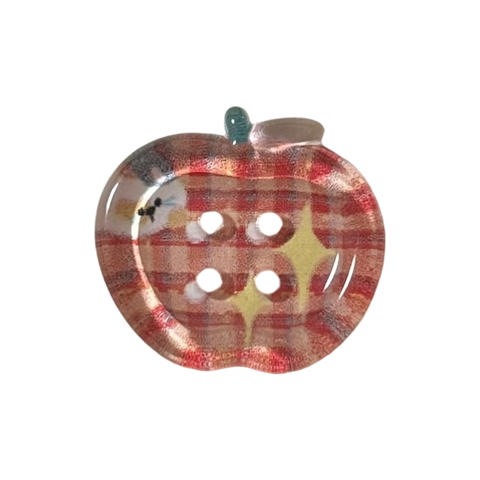 LiRRvb 10Pcs 4 Eye Acrylic Bread Button 20mm for Sewing Craft Knitting Dressmaking Shirt Cardigans Decoration Sewing
