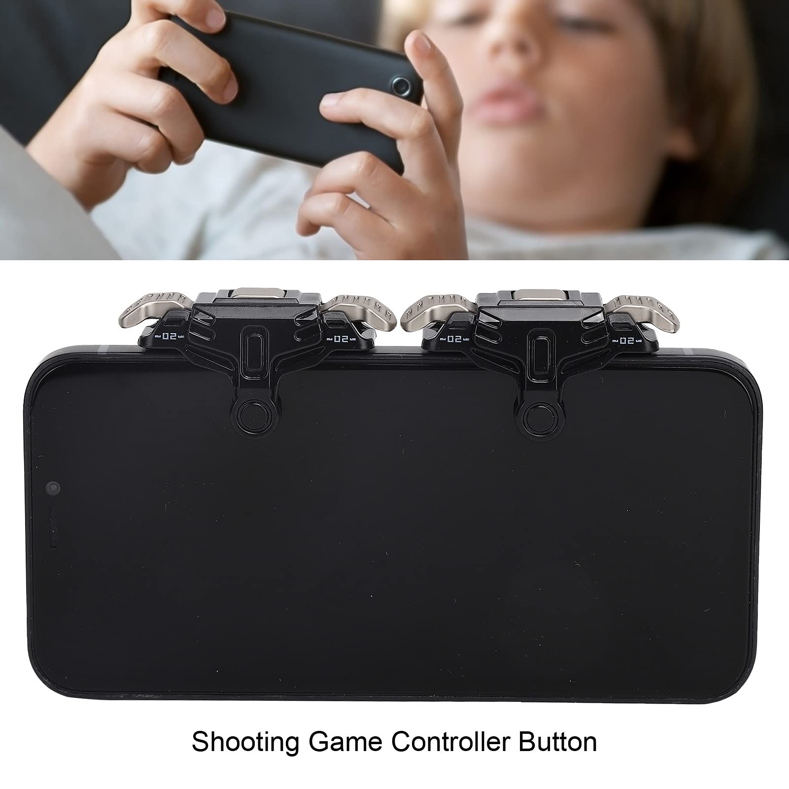 PUSOKEI Trigger di Gioco per Telefono Cellulare Scatto di Gioco per Cellulare Ergonomico Bouton Smartphone Controller di Gioco Trigger per Gamepad per Android/per iOS Telefono 6-13mm / 0.2-0.5in