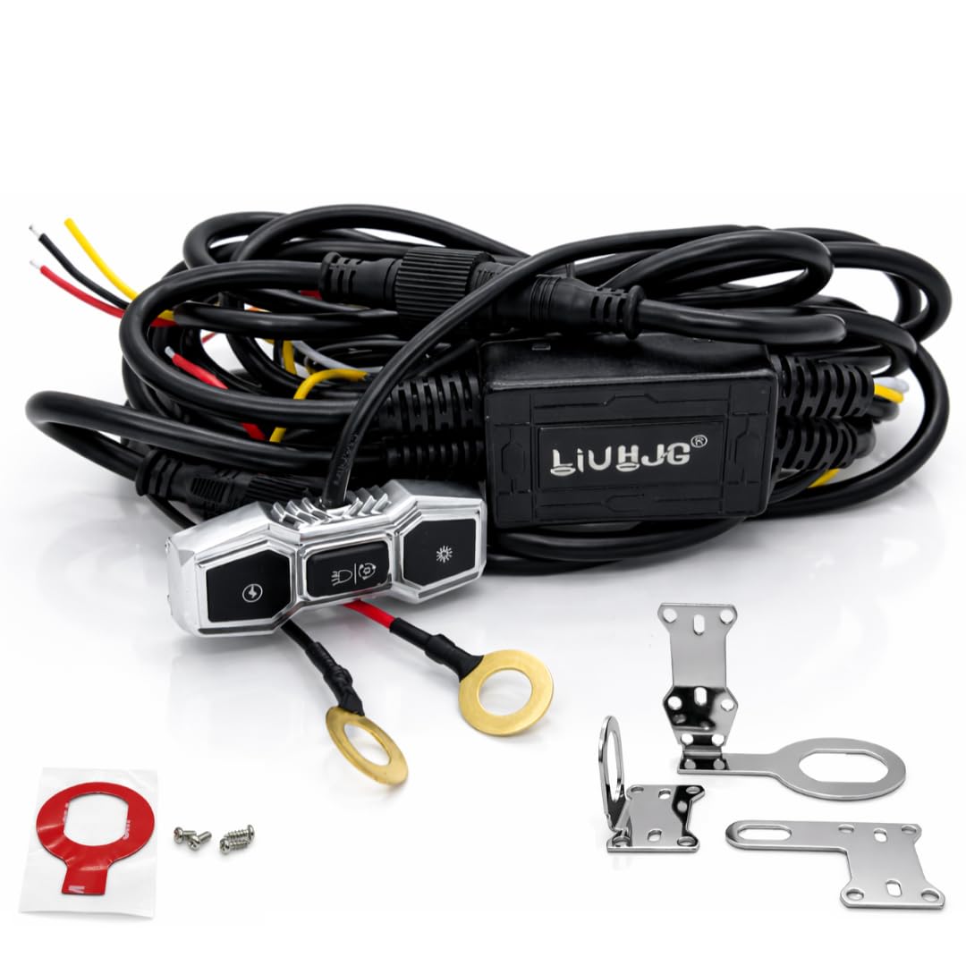LIU HJG 3 Pin Coupler Premium Wiring Harness for Auxiliary LED Fog Lights 3.4 Meter Wire with Heavy Duty Metal Switch Copper Wiring Suitable for 3 Wire Fog Lights (Pack of 1)-image-10
