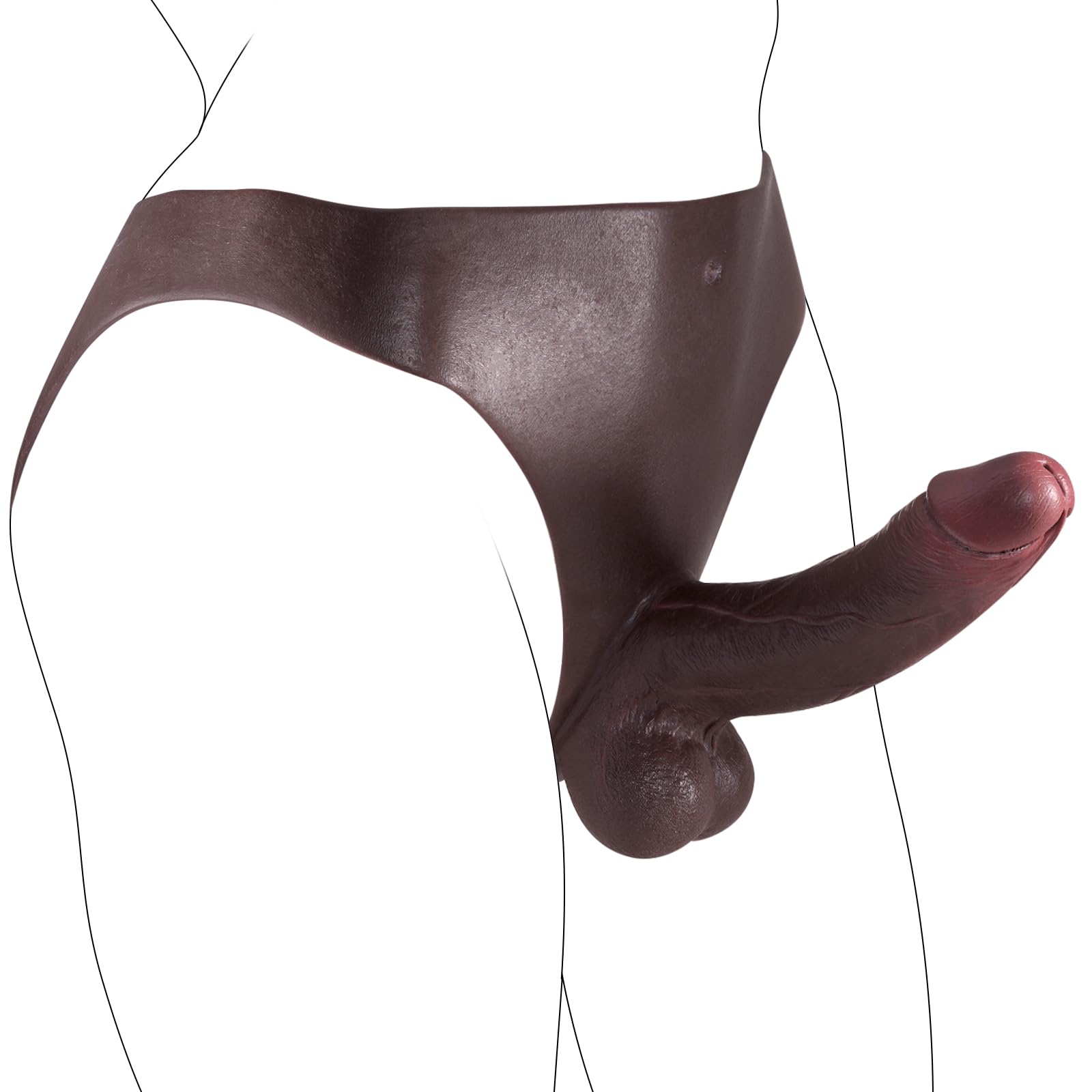 Strap On Dildo, Fallo Strapon For Prodotti Del Sesso For Donne Lesbiche, Fallo Strapon Sulla Pelle Mutandine Realistiche Con Dildo Pantaloni Con Testicoli Realistici Intimo Pene Realistico Indossabile
