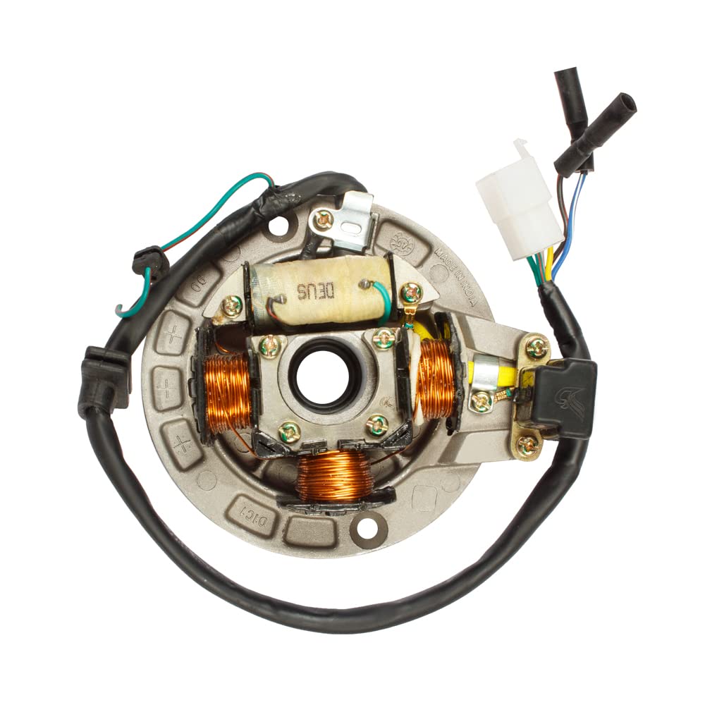 Deutsche stator Coil Plate for Hero Passion (2003 to 2008 Model) / Hero Splendor+ (L.T. Coil 4 Hole) | OEM Performance | High Thermal and Electrical Conductivity | Highest Grade Lamination Materials-picture-10
