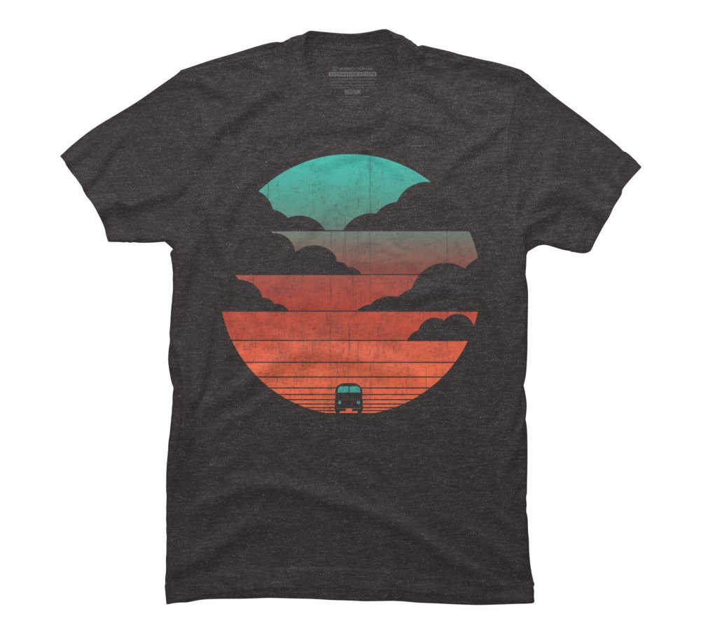 Design By HumansMen's Driving into The sunset by radiomode T-Shirt - -