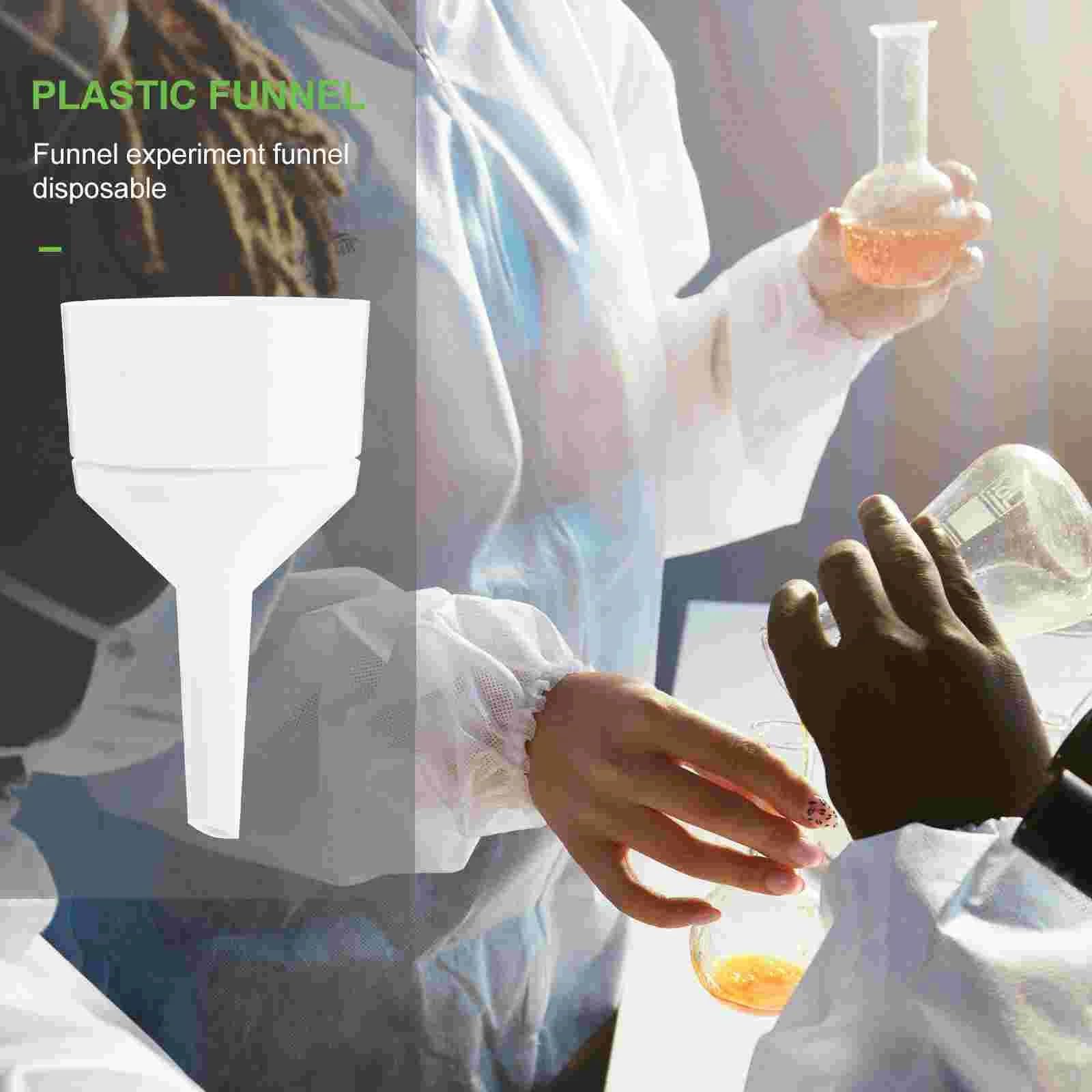 Papel de filtro de embudo Buchner for filtración de laboratorio | Láminas de plástico for experimentos | Suministros de filtración de laboratorio blancos(One each of 5 models)