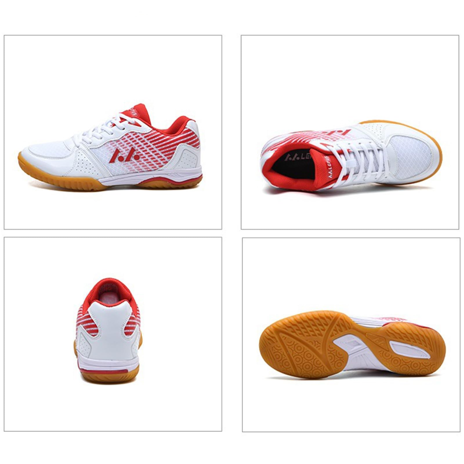 NGARY Chaussures de badminton pour homme et femme - Légères - Absorption des chocs - Antidérapantes - Pour tous les types de sports