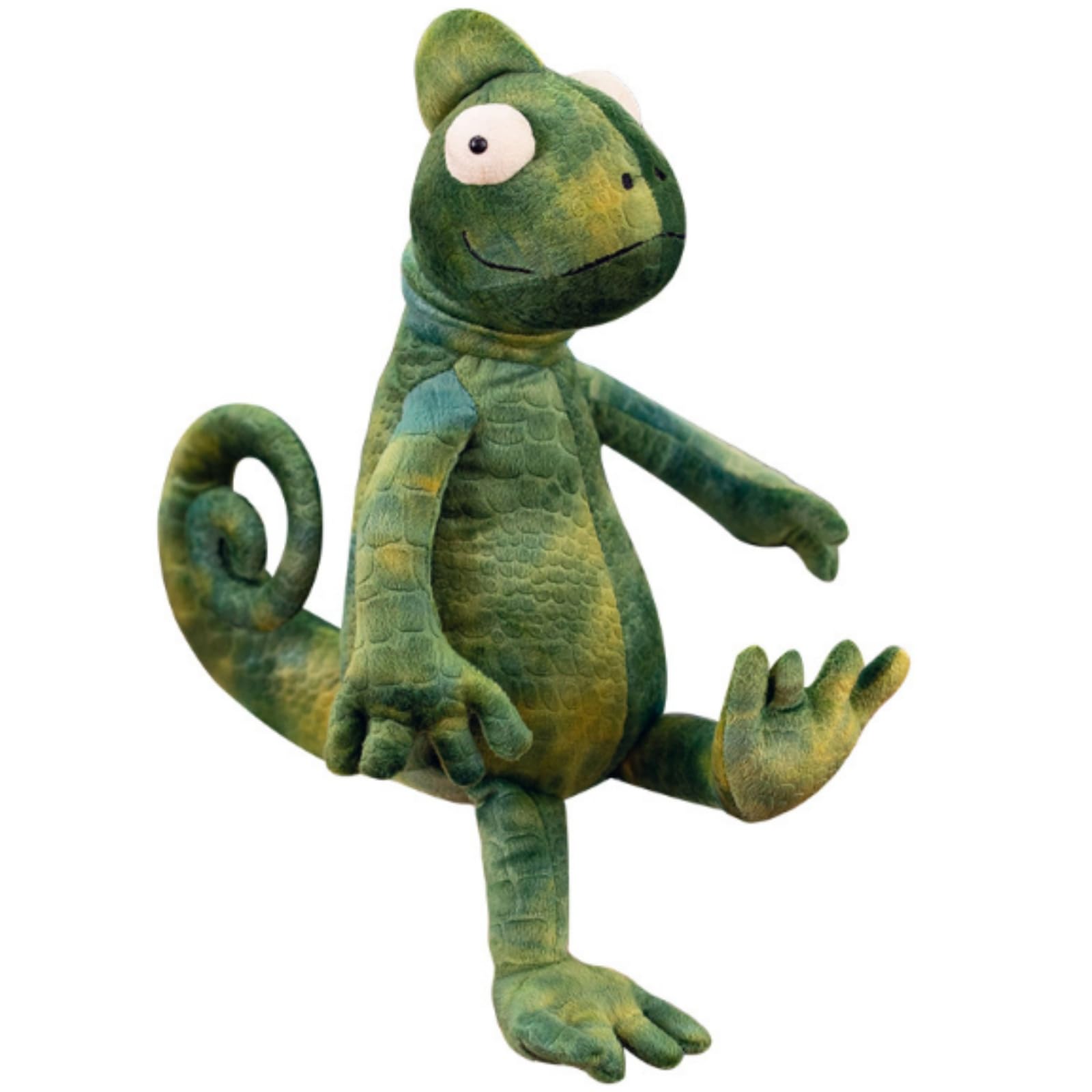 OUKEYI Chameleon Stuffed Plush Toy, 35cm/13.7inch Lizard Plush Animal,green Iguana Plush Doll,Cute Super Soft Birthday Gift Home Decoration Gift for Kids Boys Girld
