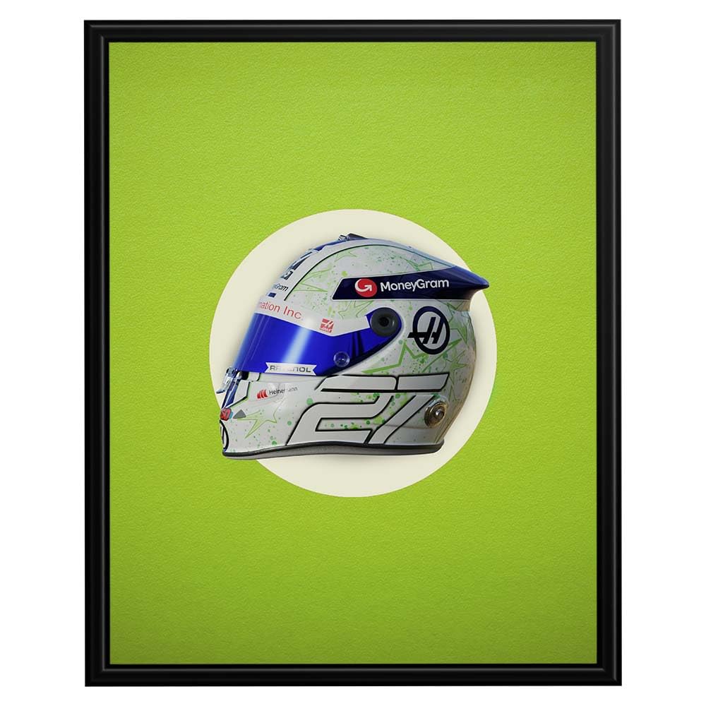 InkFlow Motorsport Helmet Poster - A Tribute to American Motorsport Excellence, Precision, and Speed - Perfect Wall Art for Racing Fans and Formula 1 Enthusiasts - 24x32 Unframed Wall Art