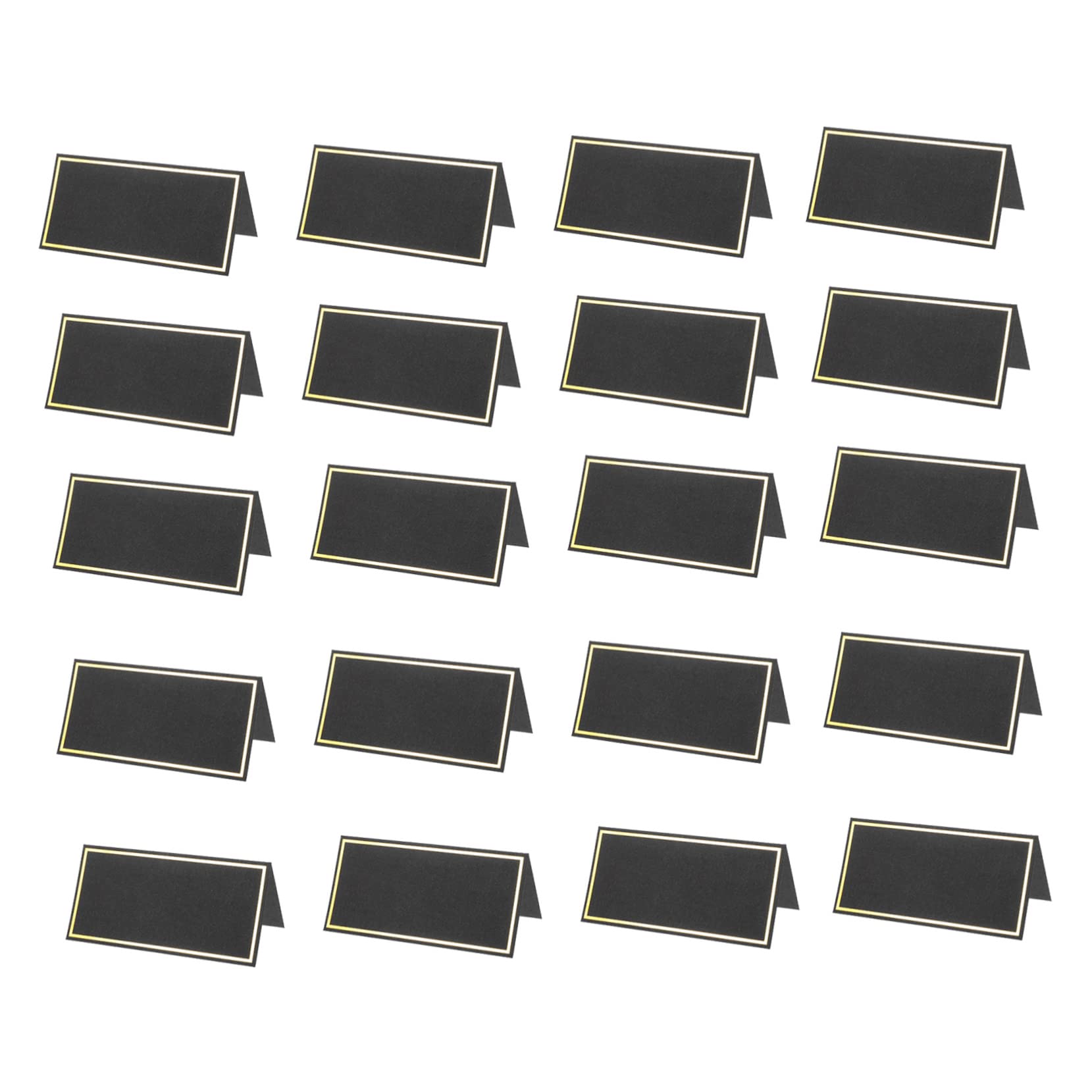 STOBOK 150stücke Elegante Platzkarten Mit Goldfolienprägung Für Hochzeiten Feste Und Bankette Blanko Tischkarten Für Gäste Mit Stilvollem Design Für Personalisierte Namensschilder
