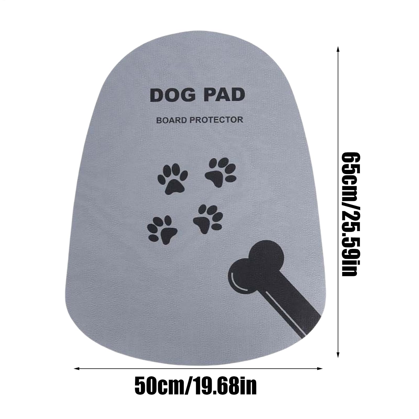 Dog Surfboard Mat, Pet Surfing Traction Pad, Anti-Slip EVA Grip Mat, Textured Surfaces for Paddle Boards, Stable Water Sports Support, Dockside Events, 19.69x25.59 inches, Gray