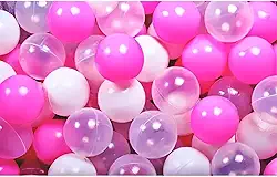 beplace kids - 100 Bolinhas para Piscina | Rosa Pink Barbie Princesas - Não Amassa | BPA Free