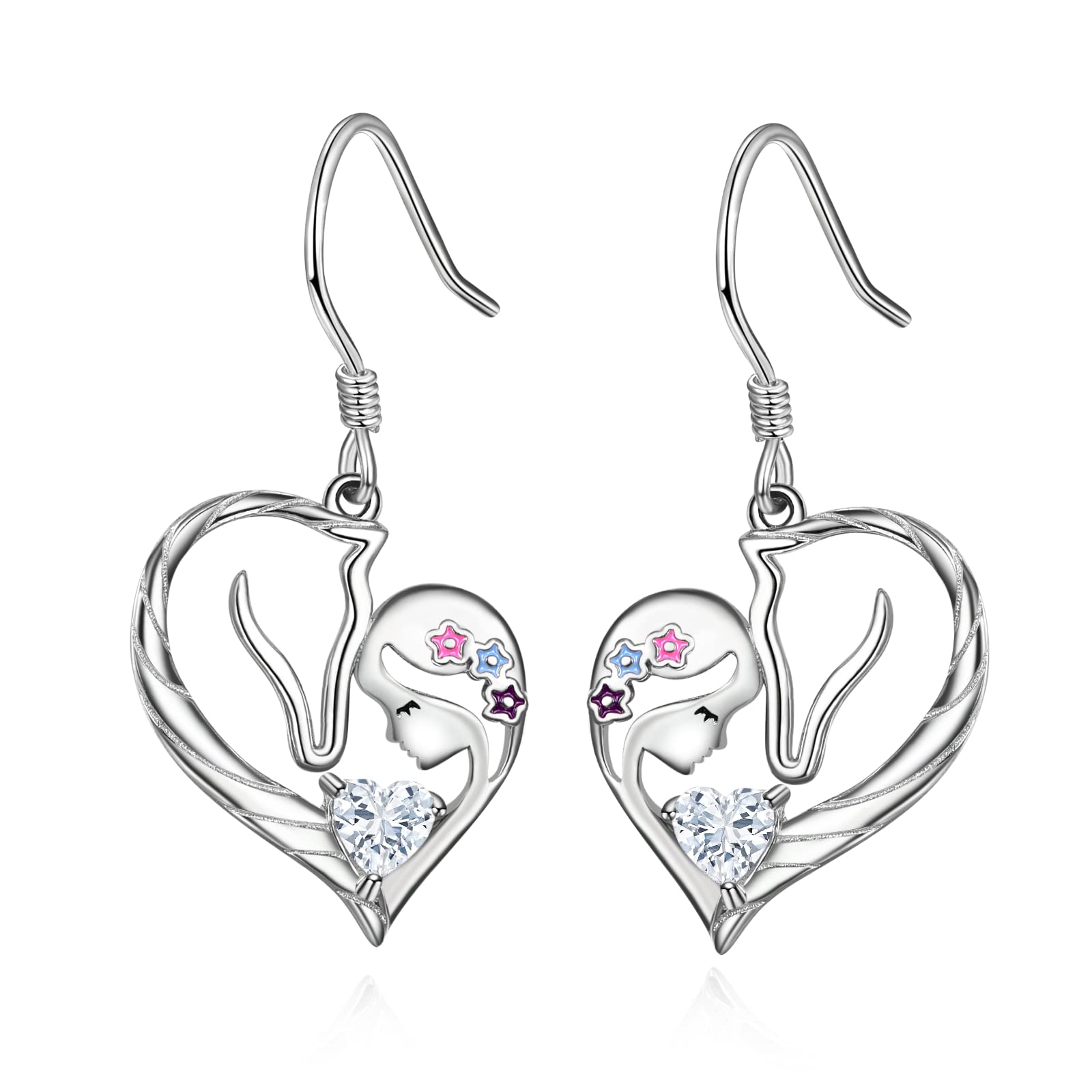 PRAYMOS Valentinstags geschenk 925 Silber Mondstein Ring für