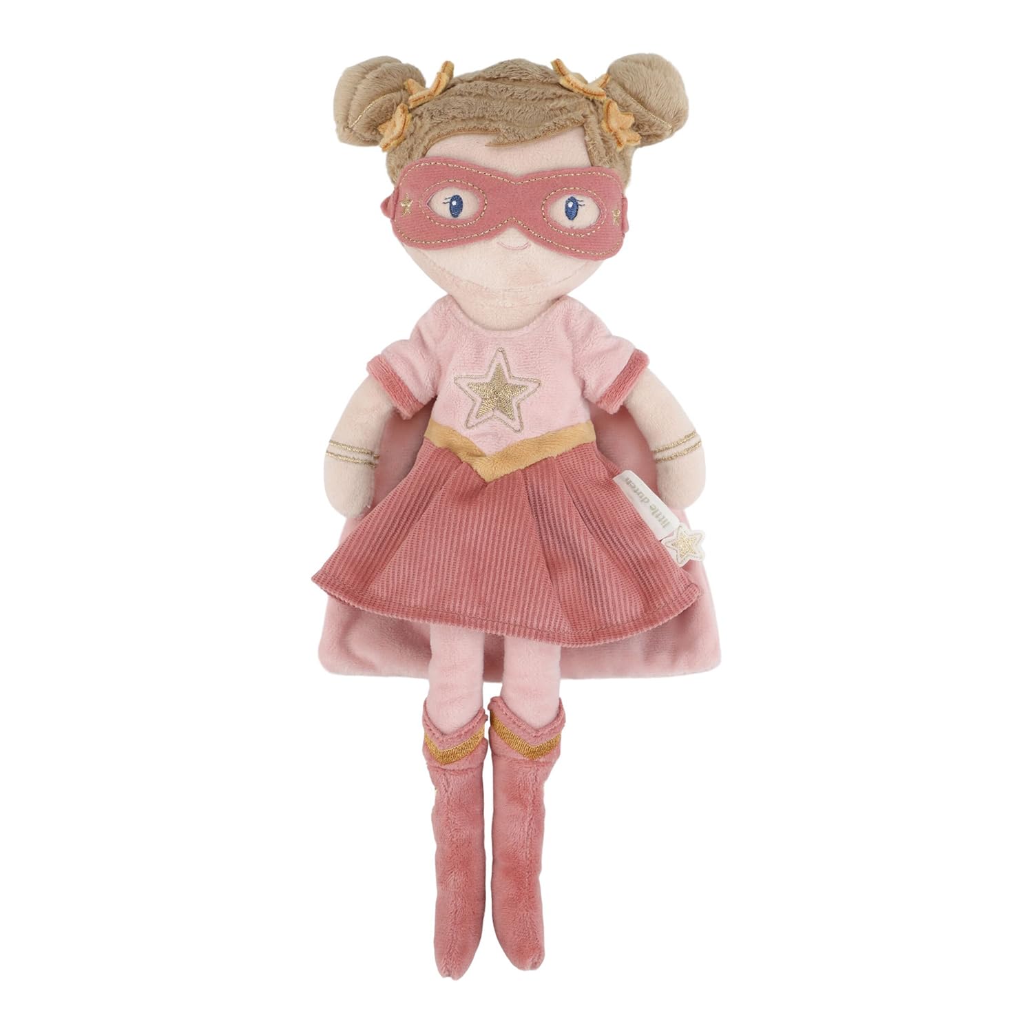 Little Dutch Muñeco de tela suave – Superheroína Rosa – 35 cm grande – para niñas a partir de 12 meses