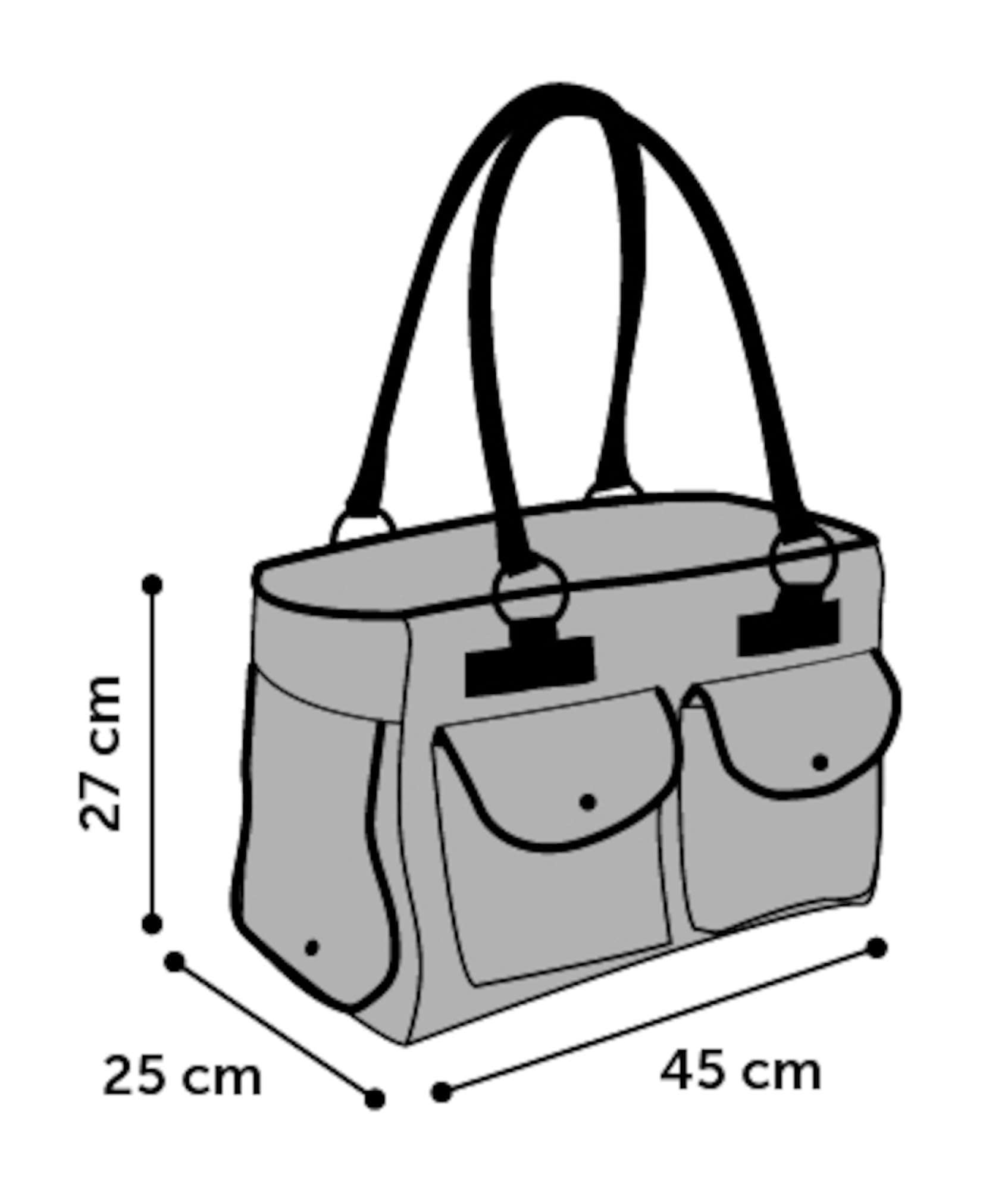 Transportín Gato – Perro – Laura – Bolsa en Textil con ventilación y Bolsillos con Cierre magnético