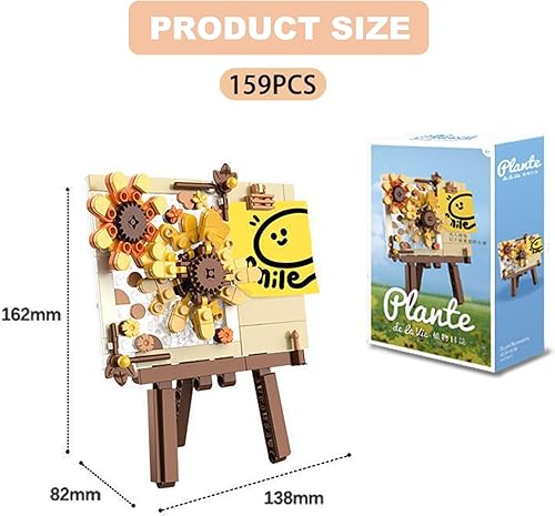 Miniatura 7 de Jaki - Juego de construcción de juguetes para adultos, bloques de construcción de postales para adultos, juego de construcción de flores para